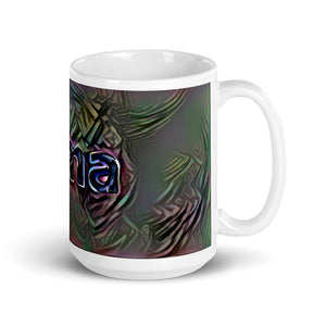 Alma Mug Dark Rainbow 15oz left view